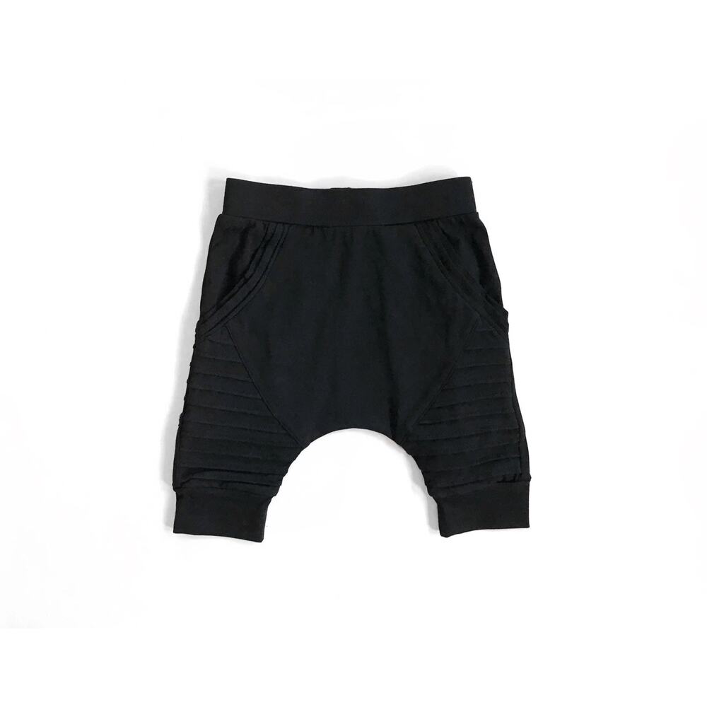 Posh Kiddos Black Biker Shorts Size 12 Months